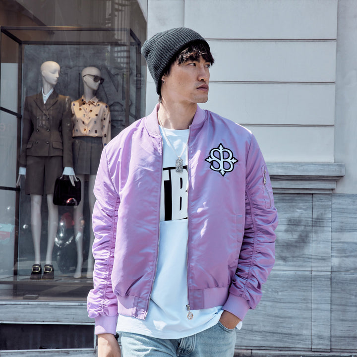 SB Signature Lavender Bomber Jacket