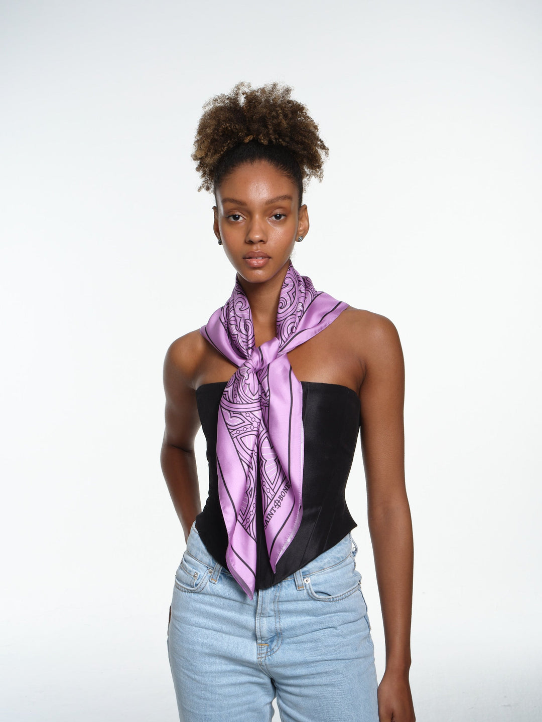 Tracery Motif Lavender Scarf
