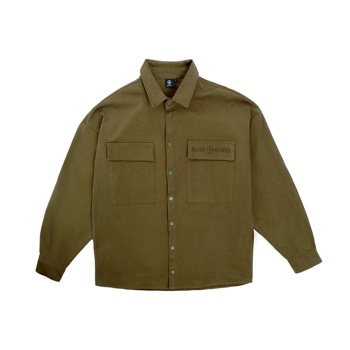 Cargo Overshirt in Moss Green