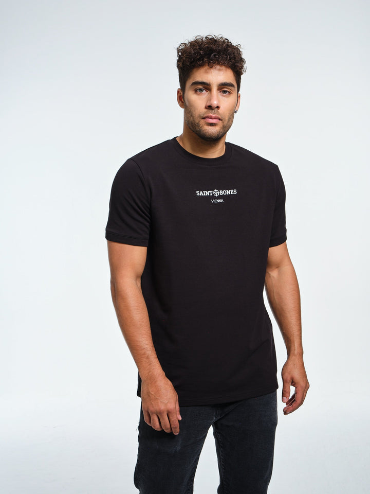 Saint Bones Vienna Black T-shirt