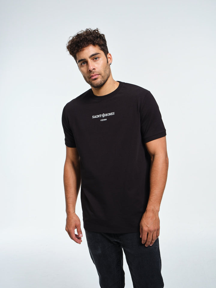 Saint Bones Vienna Black T-shirt