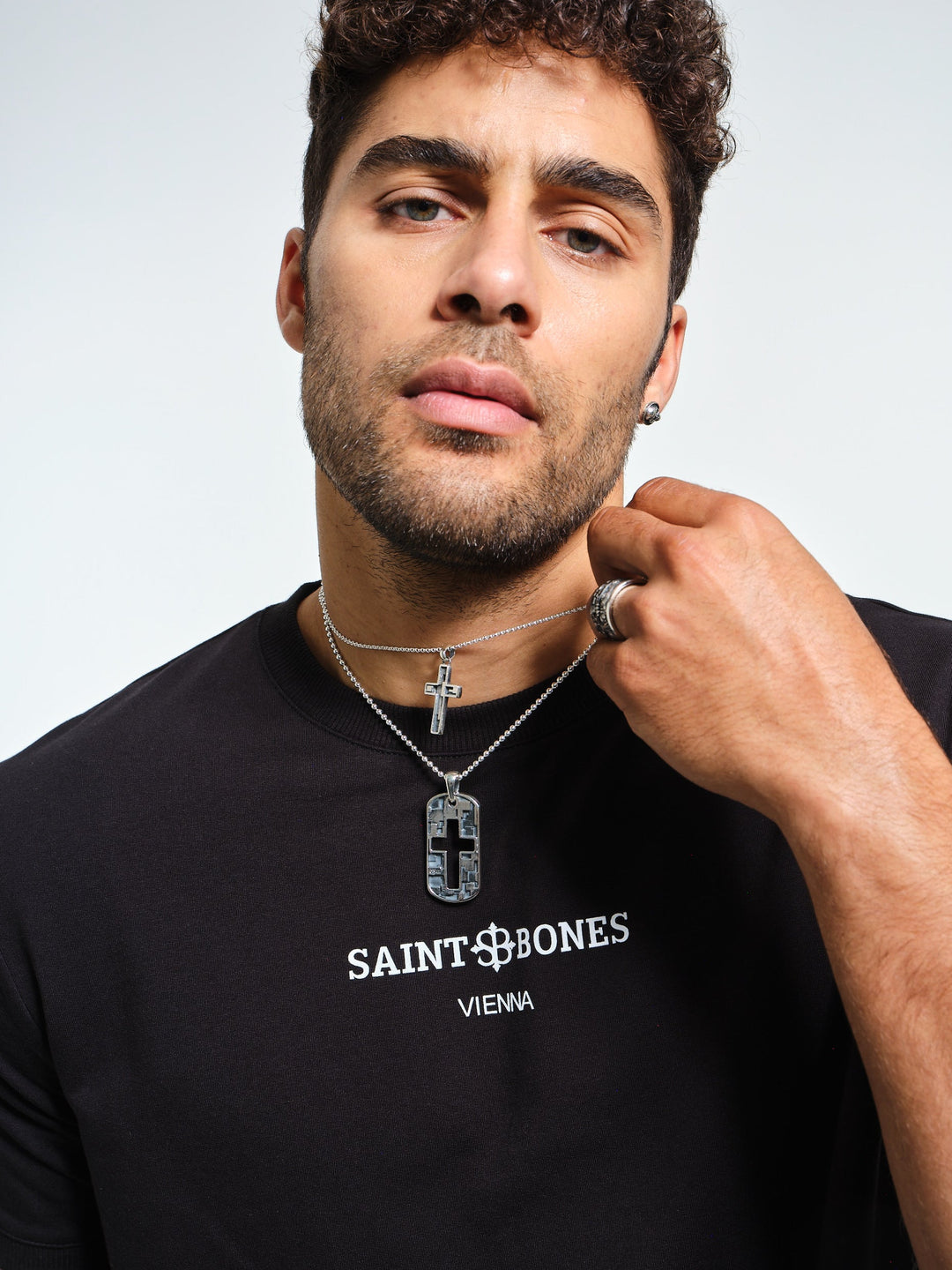 Saint Bones Vienna Black T-shirt