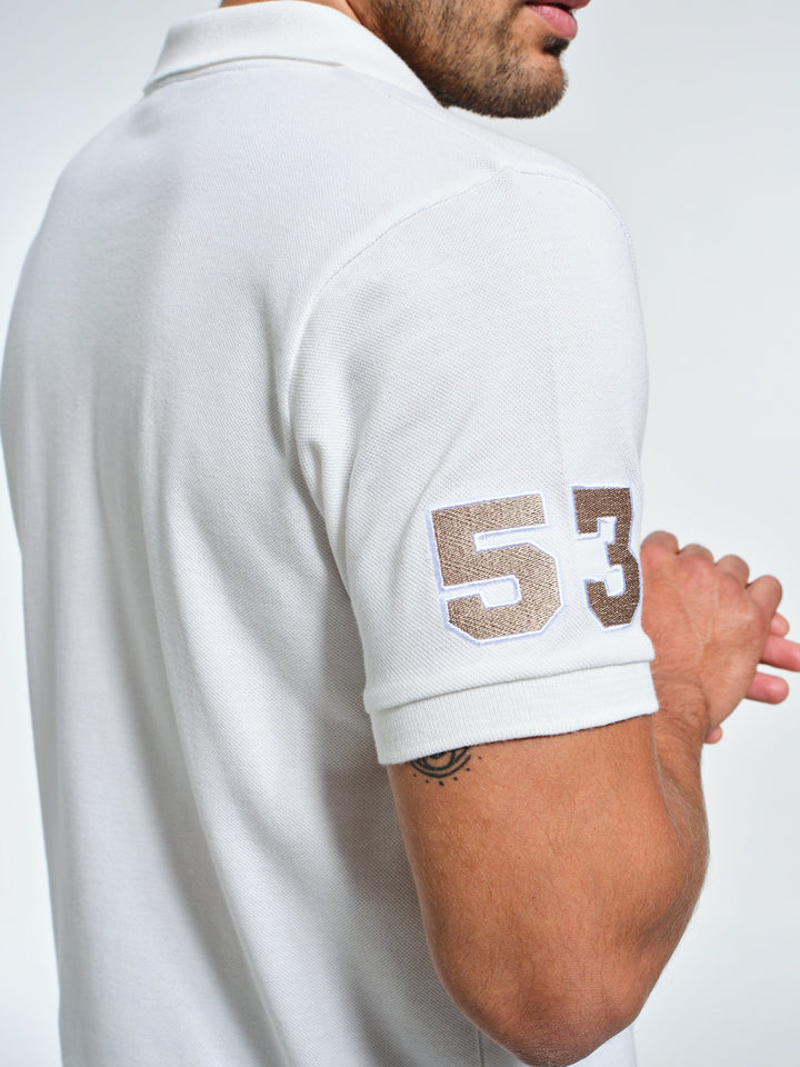 SB Fifty-three Polo in White
