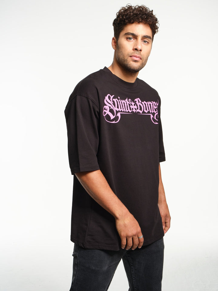 Black & Lavender Roger T-shirt