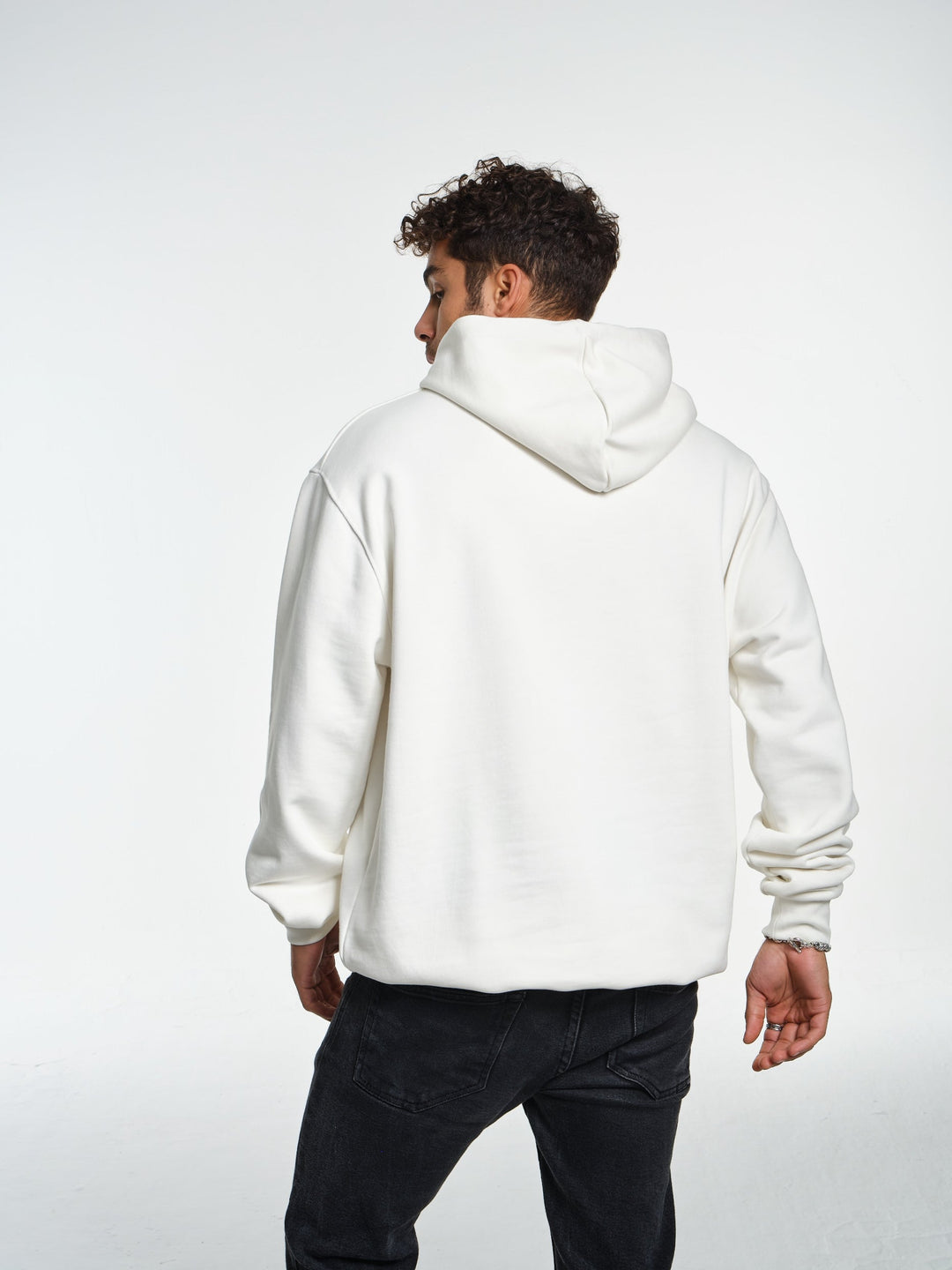 Saint Bones Vienna Ivory White Hoodie