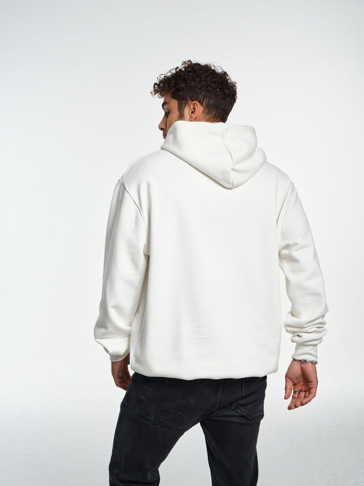 Saint Bones Vienna Ivory White Hoodie