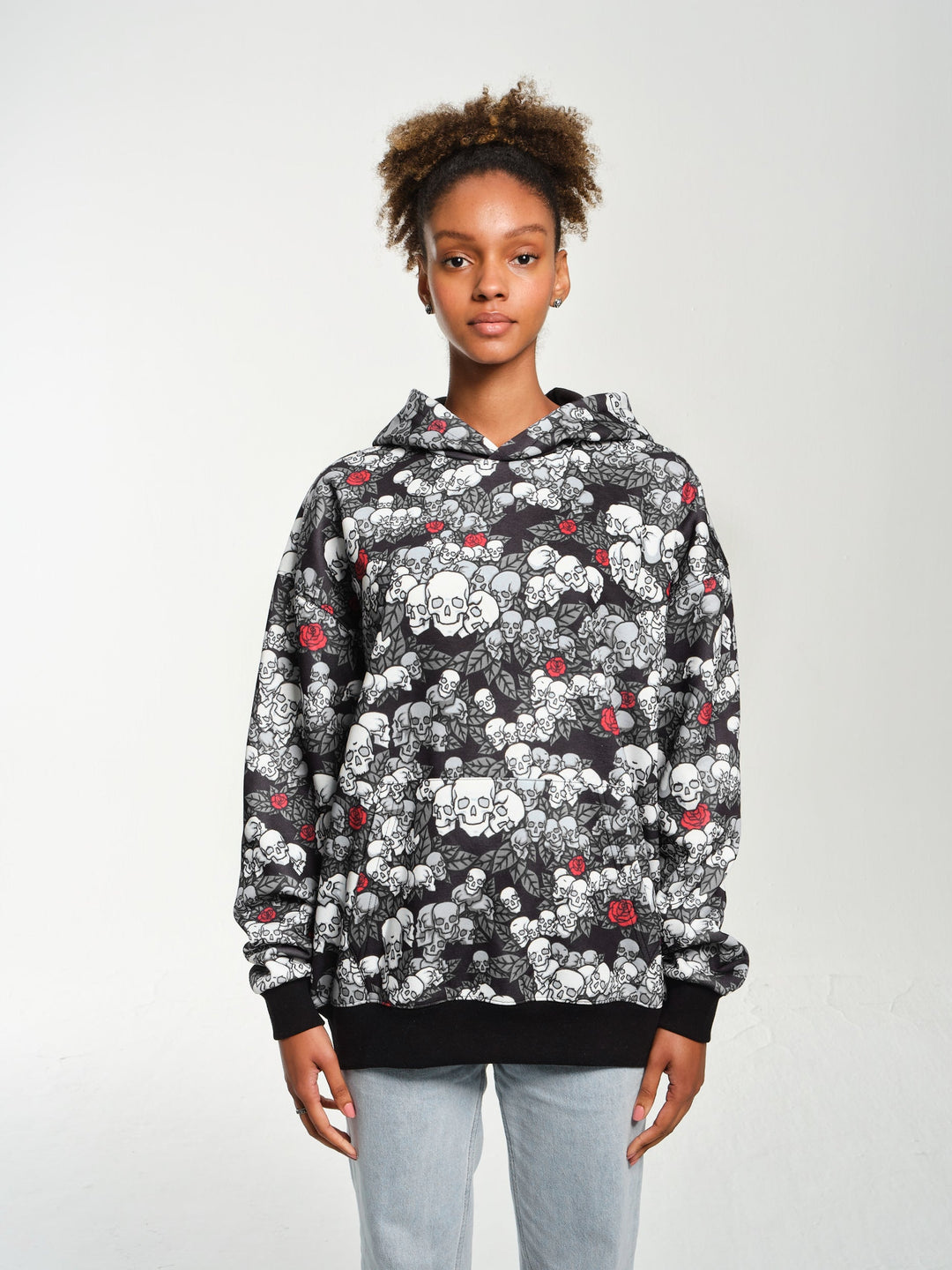Skulls n Roses Red Hoodie