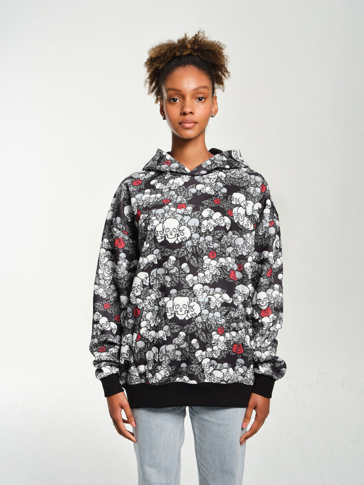 Skulls n Roses Red Hoodie