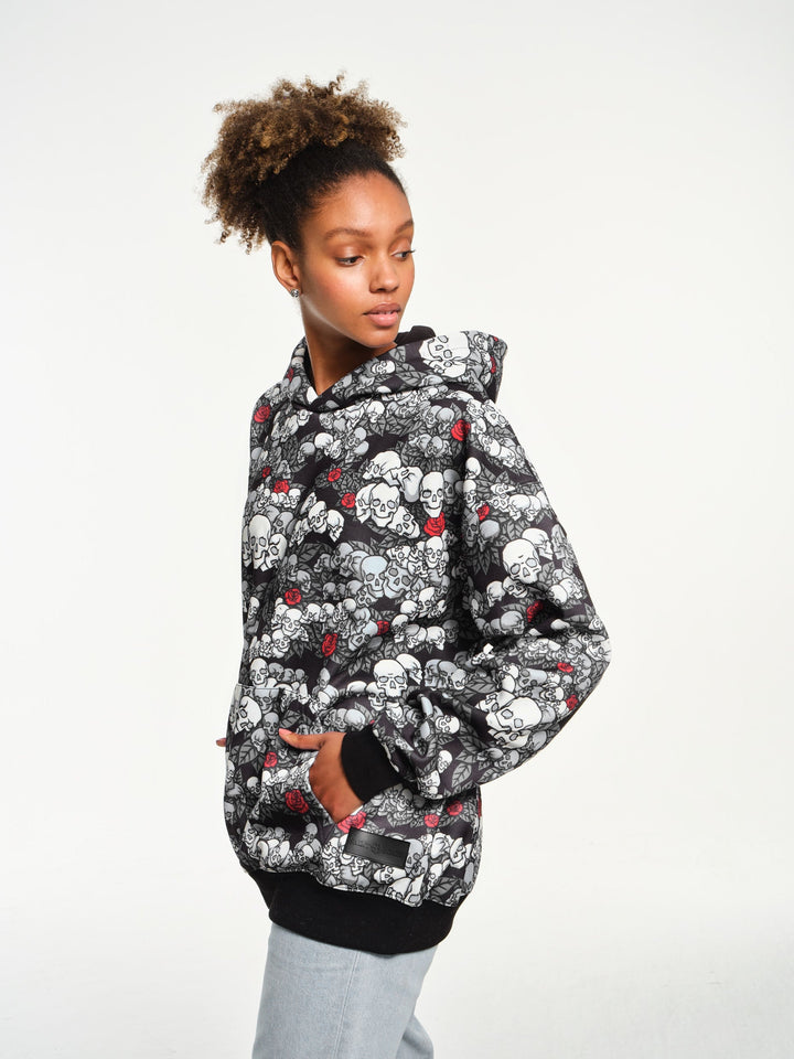 Skulls n Roses Red Hoodie