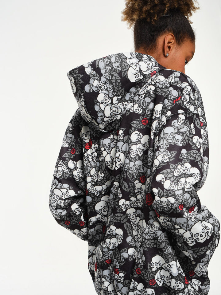 Skulls n Roses Red Hoodie
