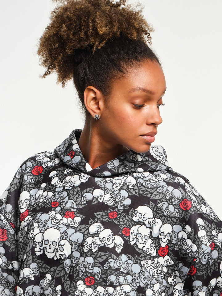 Skulls n Roses Red Hoodie