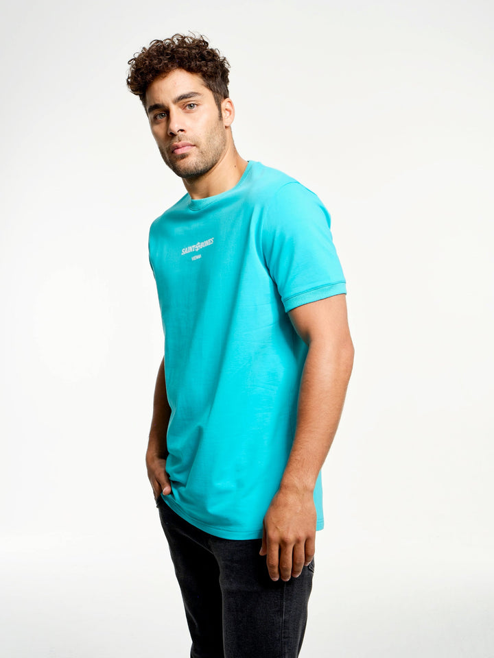 Saint Bones Vienna Turquoise Blue T-shirt