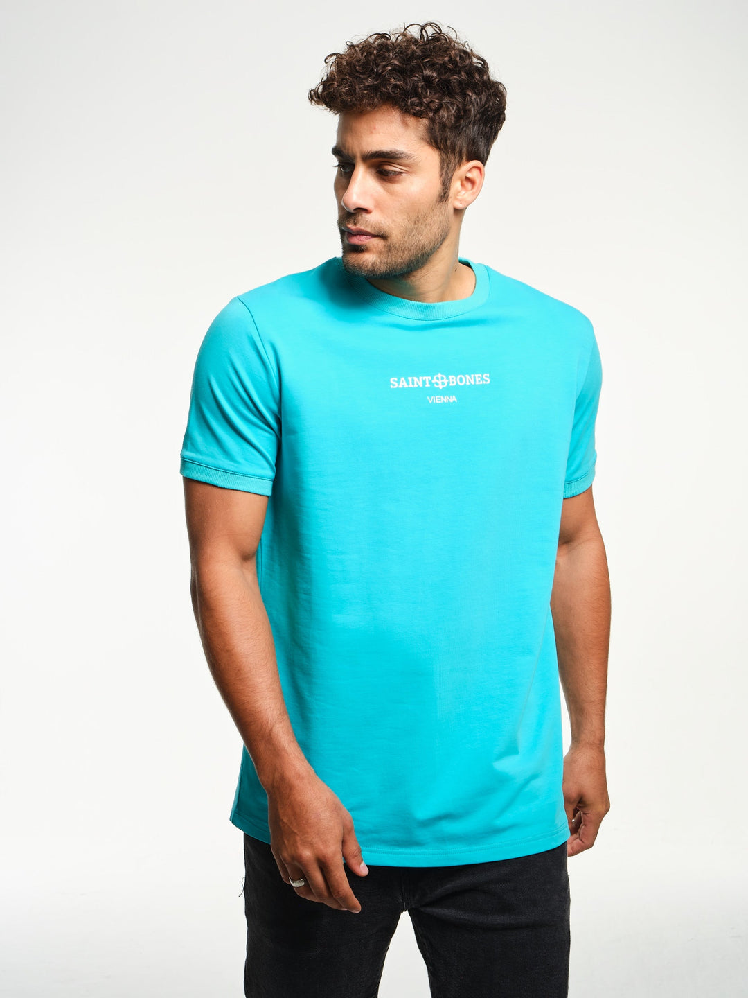 Saint Bones Vienna Turquoise Blue T-shirt