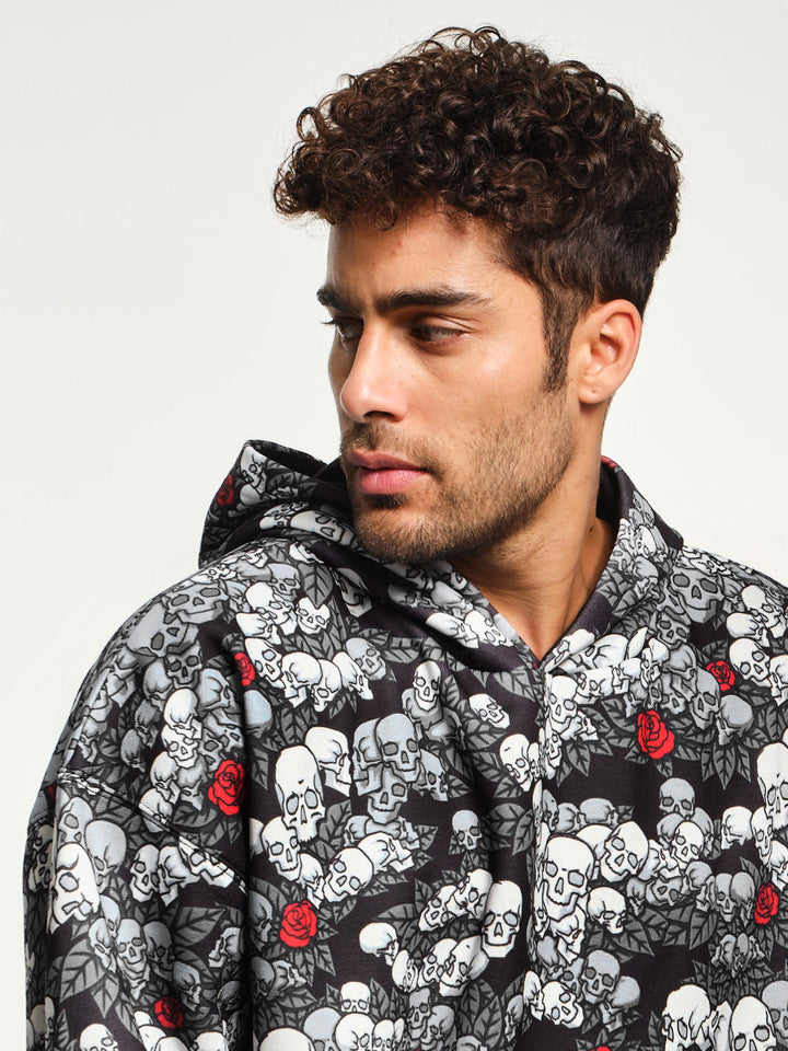 Skulls n Roses Red Hoodie