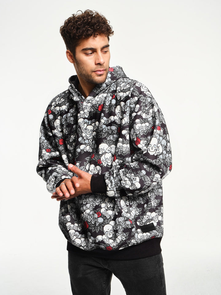 Skulls n Roses Red Hoodie