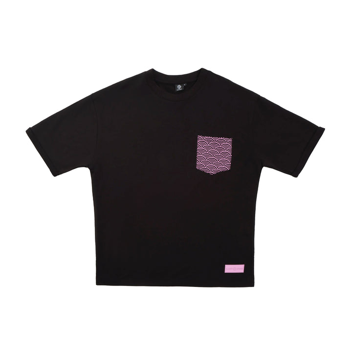 Kanagawa Black & Lavender T-shirt