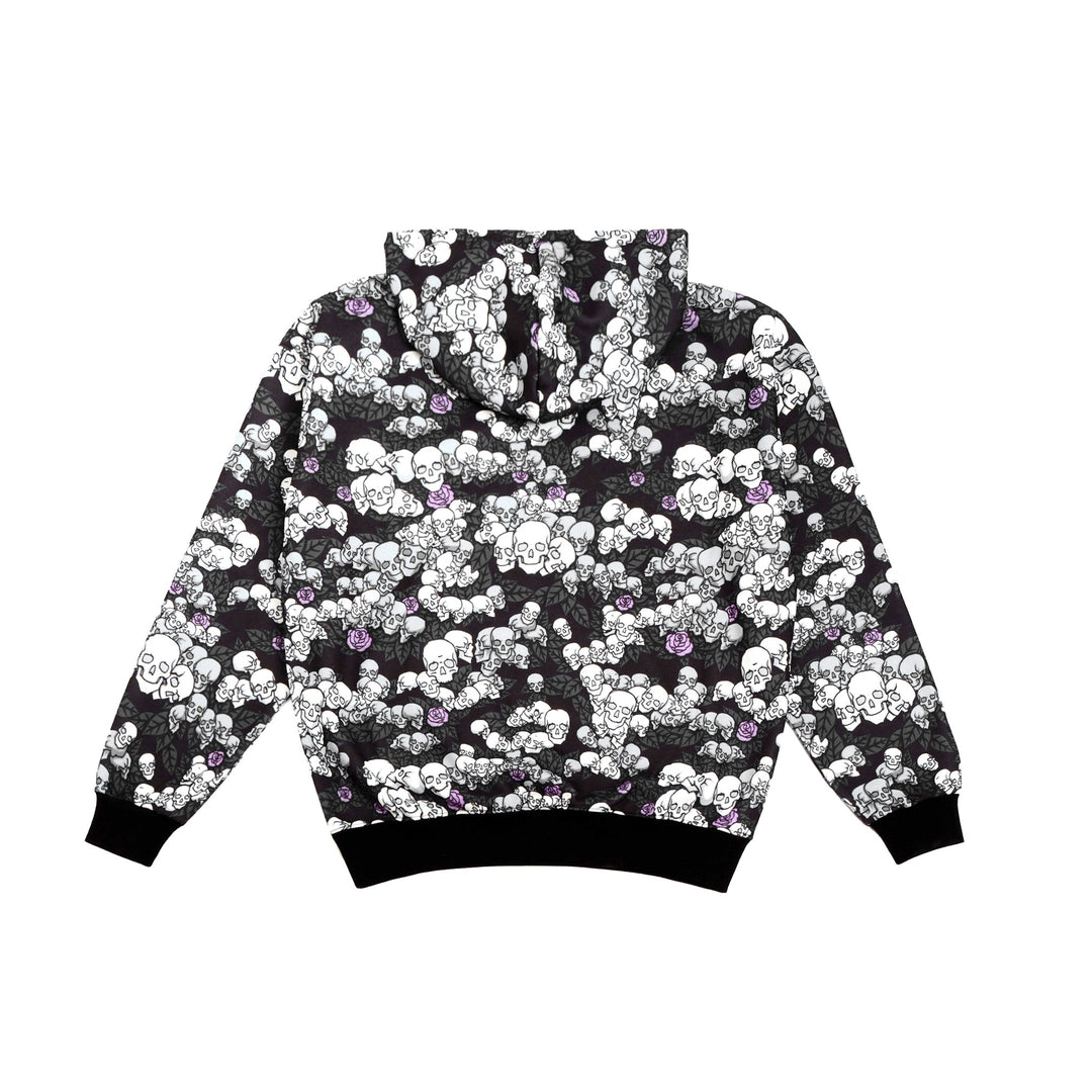 Skulls n Roses Lavender Hoodie