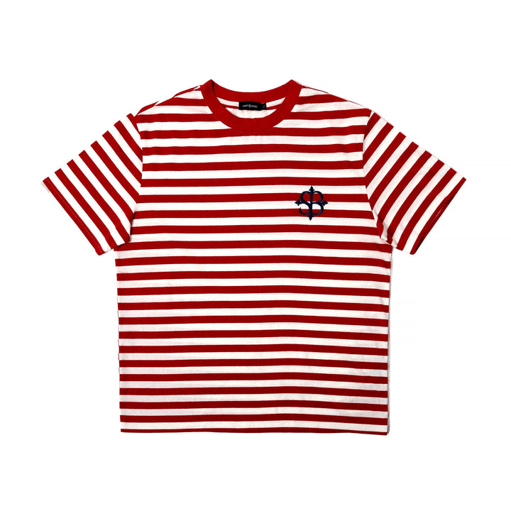 Saint Bones Navale Carmine & White T-shirt