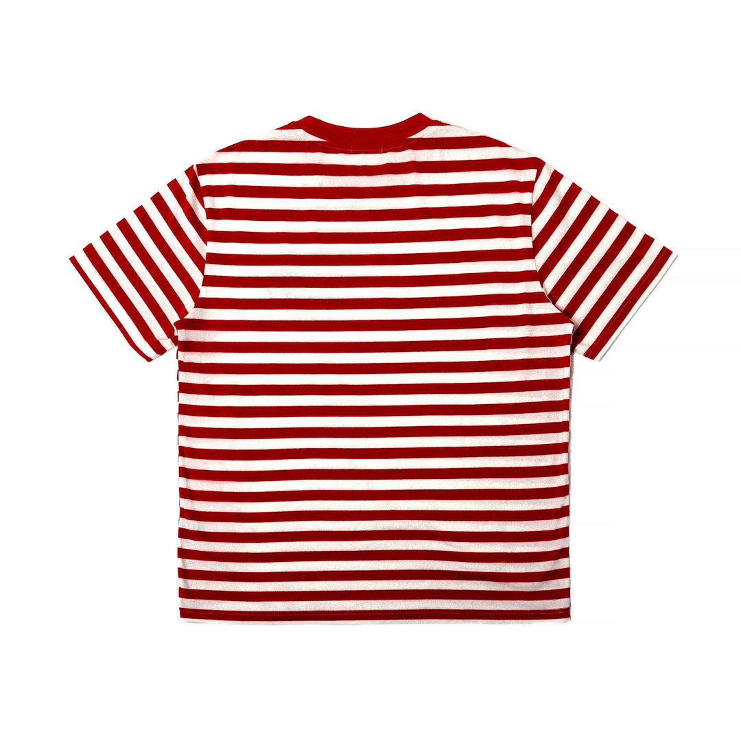 Saint Bones Navale Carmine & White T-shirt