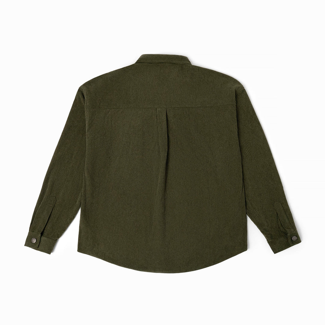 SB Corduroy Shirt in Moss Green