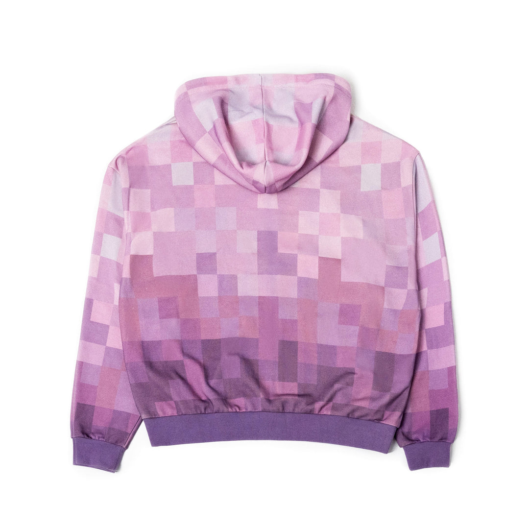 Saint Bones Pixel Lavender Zip-Up Hoodie