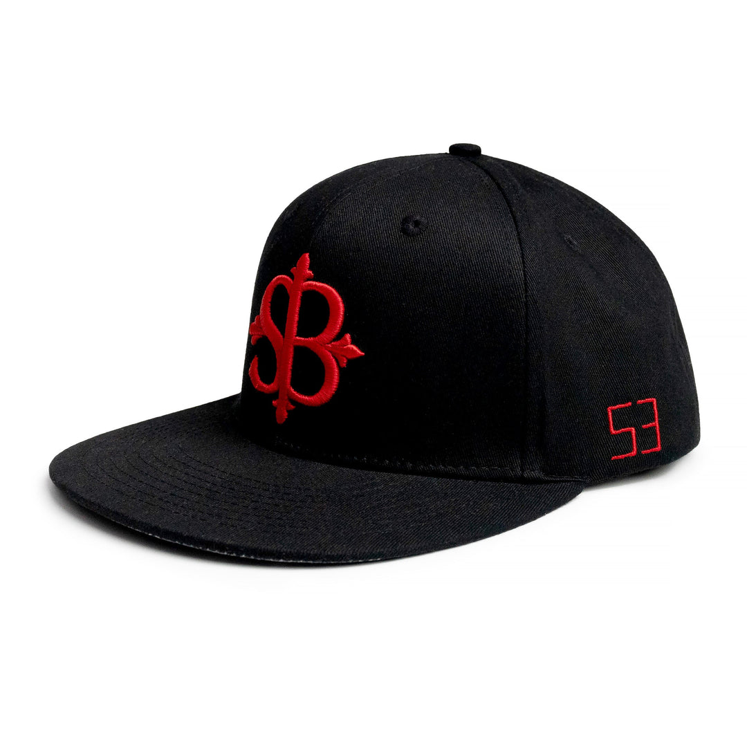SB Motif Carmine on Black Snapback