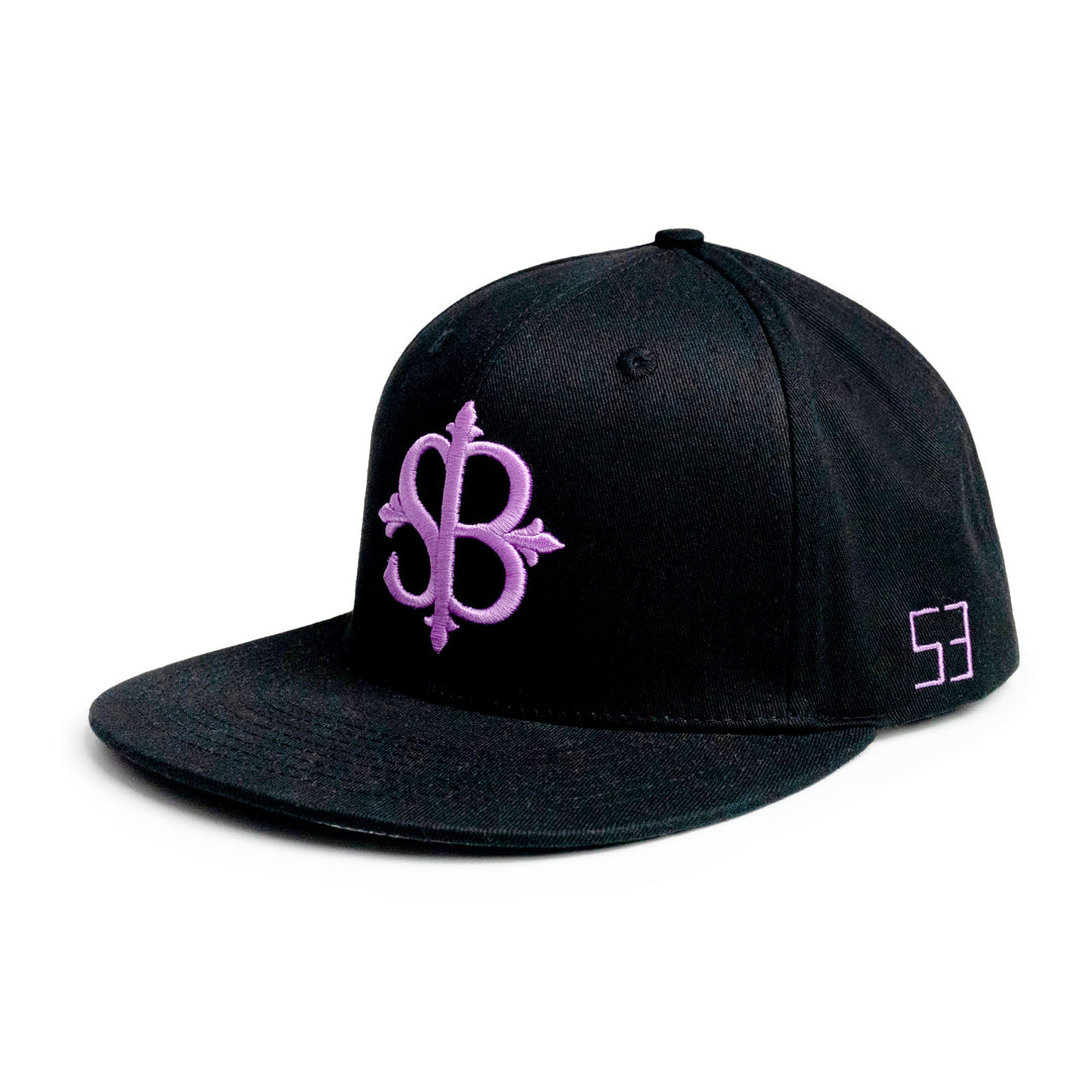 SB Motif Signature Lavender on Black Snapback