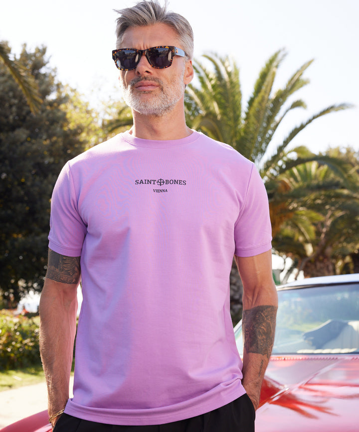 Saint Bones Vienna Signature Lavender T-shirt
